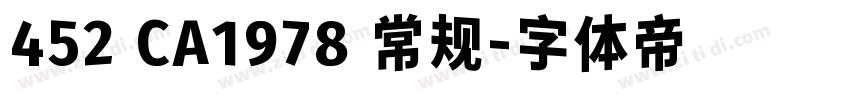 452 CA1978 常规字体转换